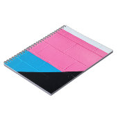Rosa und blaue Wand Notizblock (Linke Seite)
