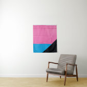 Rosa und blaue Wand Wandteppich (Beispiel)