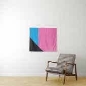 Rosa und blaue Wand Wandteppich (Beispiel (Horizontal))
