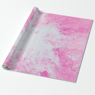Rosa und blaue Wasseroberfläche Geschenkpapier