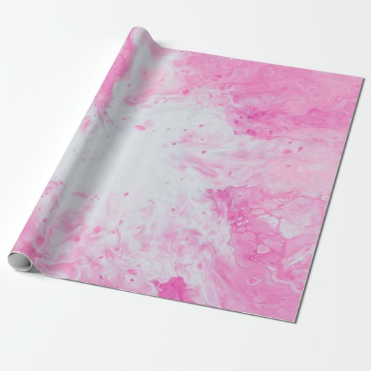 Rosa und blaue Wasseroberfläche Geschenkpapier (Ungerollt)