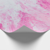 Rosa und blaue Wasseroberfläche Geschenkpapier (Ecke)