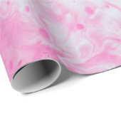 Rosa und blaue Wasseroberfläche Geschenkpapier (Rolleneckpunkt)