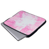 Rosa und blaue Wasseroberfläche Laptopschutzhülle (Vorne Knopf)