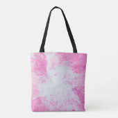 Rosa und blaue Wasseroberfläche Tasche (Rückseite)