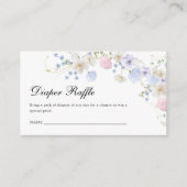 Rosa und blaue Wildblume Geschlecht offenbaren Win Begleitkarte (Vorderseite)