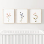 Rosa und blaue Wildblume Girl Kinderzimmer Dekorat Bilderwand Sets<br><div class="desc">Fügen Sie dem Platz Ihres Kleinen eine Touch hinzu,  mit diesem Set aus rosa und blauen Wildblumen.</div>