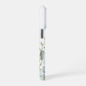 Rosa und blaue Wildblume iPhone Hülle (Rechte Seite)