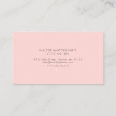 Rosa und blaue Wildblumen Visitenkarte (Rückseite)