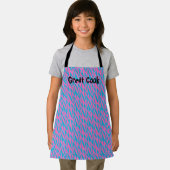 Rosa und blaue Zig-Zag Schürze (Insitu)