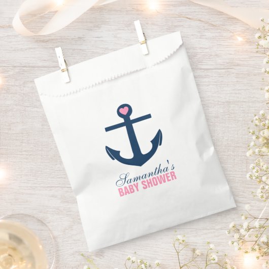 Rosa und Blauer Anker Geschenktütchen (Ausgeschnitten)