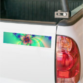 Rosa und blauer Fraktal-Strudel Autoaufkleber (Auf Lkw)