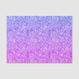 Rosa und blauer Glitzer Weißer Spargel Seidenpapier