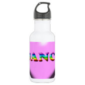 Rosa und blauer Herz TANZ für Tänzer! Trinkflasche (Vorderseite)