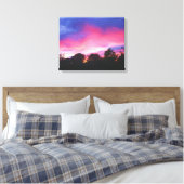 Rosa und blauer Himmel bei Sonnenuntergang Ölgemäl Leinwanddruck (Insitu (Schlafzimmer))