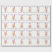 Rosa und blauer Hummer Geschenkpapier (Flach)