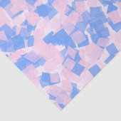 Rosa und Blauer Konfetti Seidenpapier (Ausschnitt)