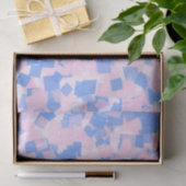 Rosa und Blauer Konfetti Seidenpapier (Geschenk)