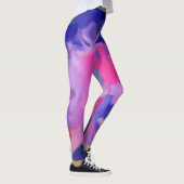 Rosa und blauer Spritzer Leggings (Rechts)