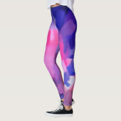 Rosa und blauer Spritzer Leggings (Links)
