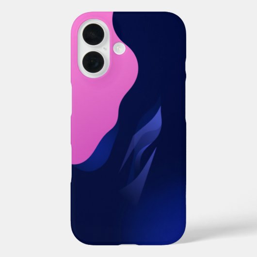 Rosa und blauer Traum: Ein Minimalistischer Abstra Case-Mate iPhone Hülle (Rückseite)