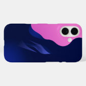 Rosa und blauer Traum: Ein Minimalistischer Abstra Case-Mate iPhone Hülle (Rückseite (Horizontal))