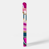 Rosa und blaues Agermuster Case-Mate iPhone Hülle (Rückseite / Links)