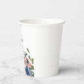 Rosa und blaues Aquarellpapier Pappbecher (Links)