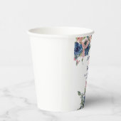 Rosa und blaues Aquarellpapier Pappbecher (Rechts)