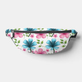 Rosa und blaues Blumenmuster  Bauchtasche (Ablage )