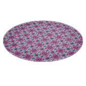 Rosa und blaues Fliesendesign Schneidebrett (Ecke)