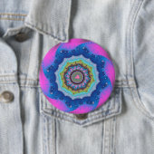 Rosa und blaues Fraktal Button (Beispiel)