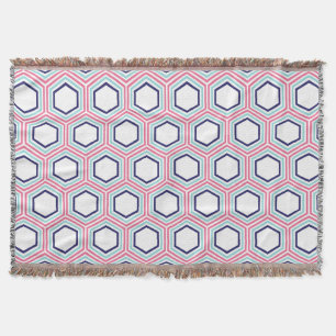 rosa und blaues geometrisches Muster Decke
