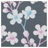 Rosa und blaues Hawthorn Stoff (Nahaufnahme)