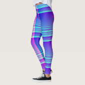 Rosa und blaues kariertes Checkered Leggings (Links)