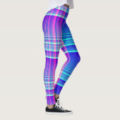 Rosa und blaues kariertes Checkered Leggings (Rechts)