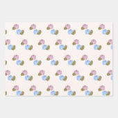 Rosa und blaues Kürbisgeschlecht verraten Geschenk Geschenkpapier Set (Vorderseite 2)