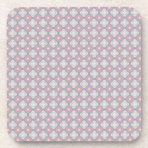 Rosa und blaues Muster Getränkeuntersetzer