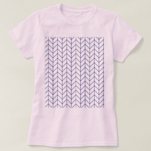 Rosa und blaues Muster T - Shirt