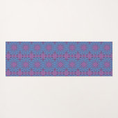 Rosa und blaues Muster Yogamatte (Rückseite (Horizontal))