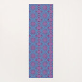 Rosa und blaues Muster Yogamatte (Rückseite)