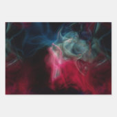 Rosa und blaues Rauch abstrakt Geschenkpapier Set (Vorderseite 2)
