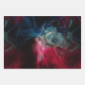 Rosa und blaues Rauch abstrakt Geschenkpapier Set (Vorderseite)