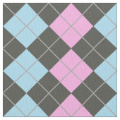 Rosa und blaues Rauten-Muster Stoff (Nahaufnahme)