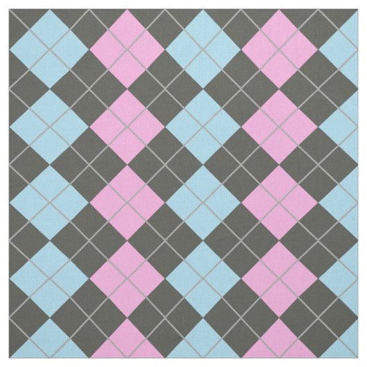 Rosa und blaues Rauten-Muster Stoff (Muster)