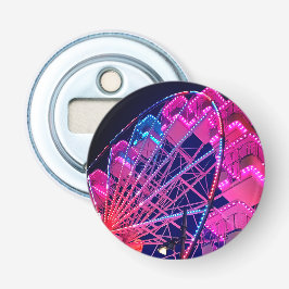 Rosa und blaues Riesenrad Flaschenöffner