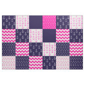 Rosa und blaues Seematerial Stoff (Fat Quarter (45,7 x 55,9 cm))