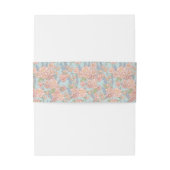 Rosa und blaues Shabby Chic Einladungsbanderole (Rückseitenbeispiel)