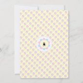 Rosa und Blue-Baby-Dusche- Einladung (Rückseite)