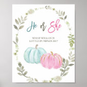 Rosa und Blue Pumpkin-Abstimmungsgremium Poster (Vorne)